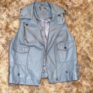 JouJou Leather Grey Vest